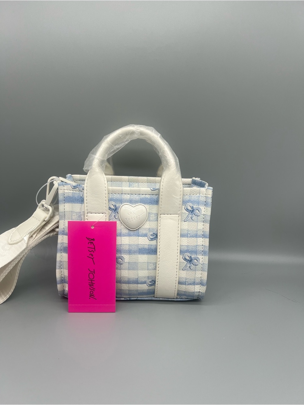 Betsey Johnson xorain mini tote purse